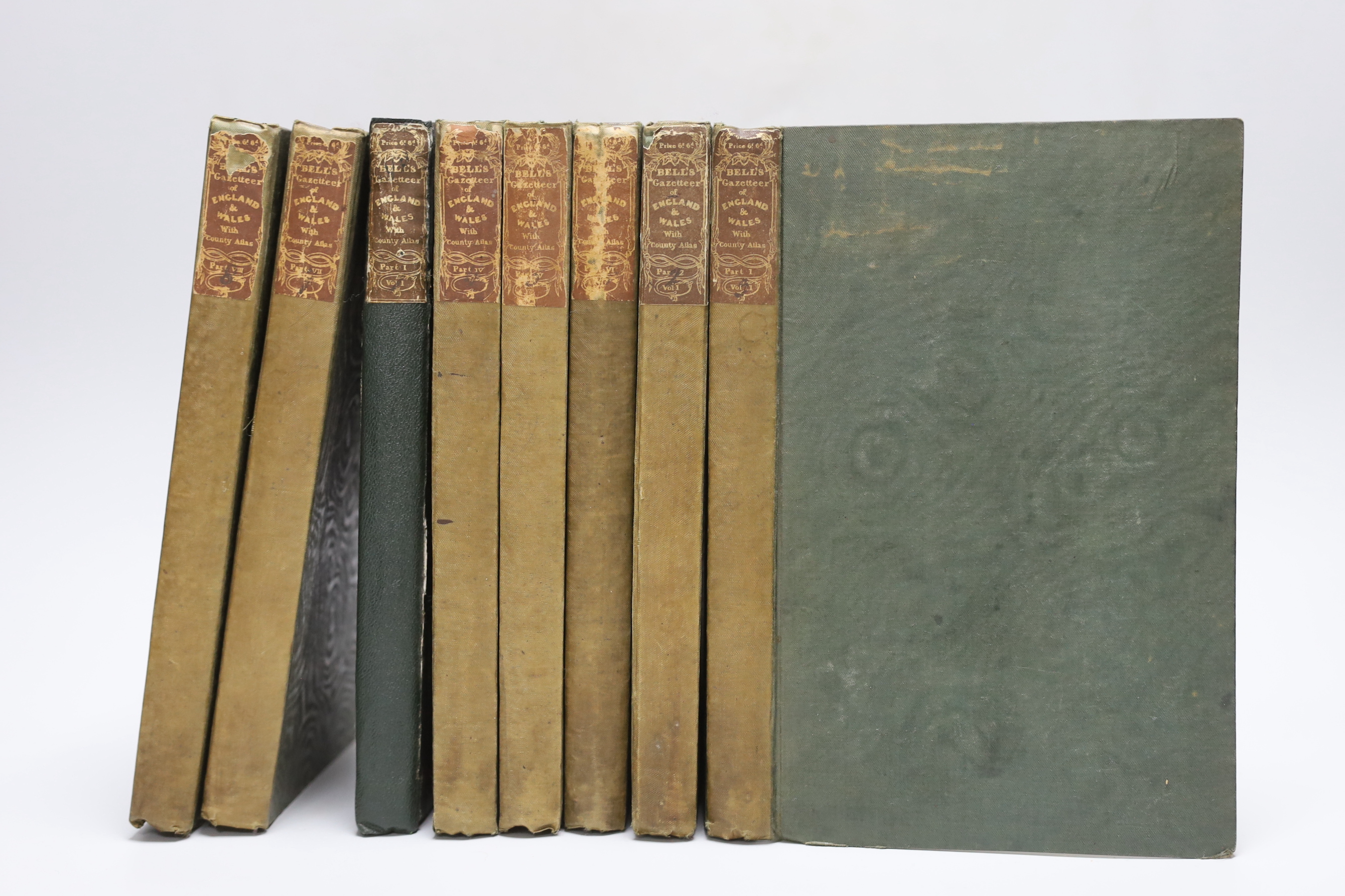 Bell, James - A New and Comprehensive Gazetteer of England and Wales, eight volumes